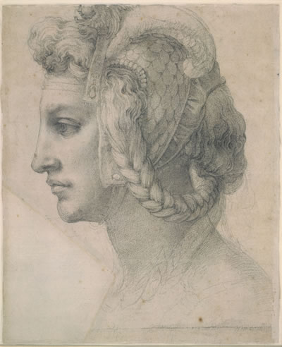 Michelangelo Buonarroti (1475-1564) Idealer Frauenkopf (sogenannte 