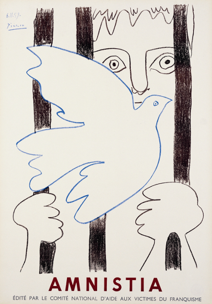 Pablo Picasso (1881 – 1972) Amnistia, Aix-en-provence, 1959 Lithografie, 75 x 52 cm © Succession Picasso / VG Bild-Kunst, Bonn 2010