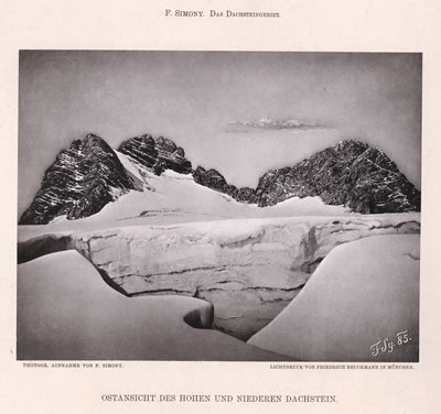 Friedrich Simony Ostansicht des Hohen und Niederen Dachstein, 1885