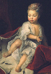 Prinzessin Wilhelmine im Alter von zwei Jahren