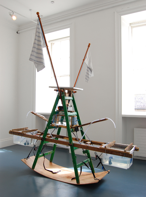 Ian Burns, A Seperate State, 2009  Solar powered, found object, kinetic sculpture  315 x 282 cm  