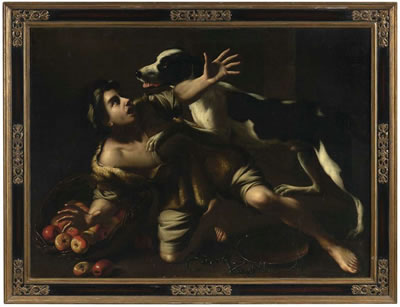 Tommaso Salini (um 1575 - 1625) zugeschriebene Darstellung des „Apfeldiebs“
