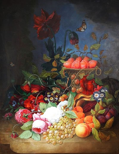 Jan-Frans van Dael (1764-1840). „Früchte- und Blumenstillleben