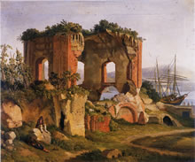 Jakob Philipp Hackert (1737-1807) Venustempel in Baie, 1798