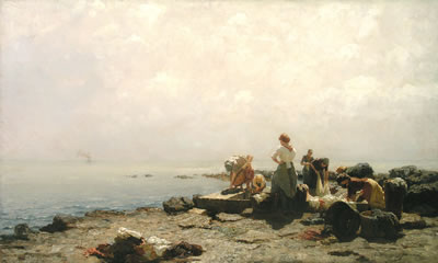 Olga Wiesinger Florian (1844- 1923) „Morgen am Strand in Abbazia“